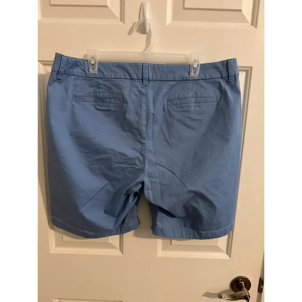 J. Crew 9 inch Frankie Bermuda Chino Short Light Blue 16